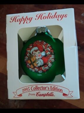 1995 Collector's Edition Green Holiday Ornament